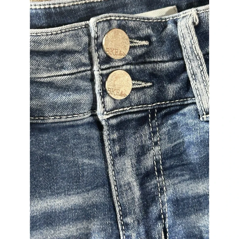 BKE Denim Stella Mid Rise Slim Fit Bootcut Jeans Womens 28 x 31.5 Medium Wash